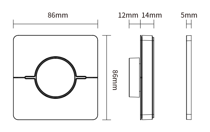 CONTROL REMOTO GIRATORIO PARED BLANCO K0 4 ESCENAS AJUSTE CCT Y BRILLO