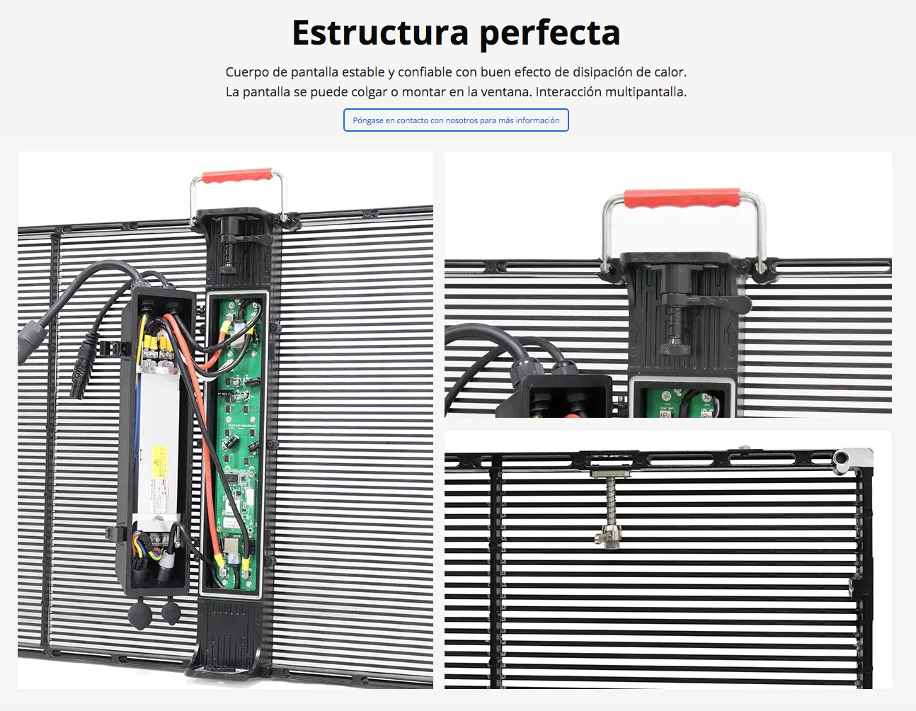 PANTALLA LED EXTERIOR TRANSPARENTE