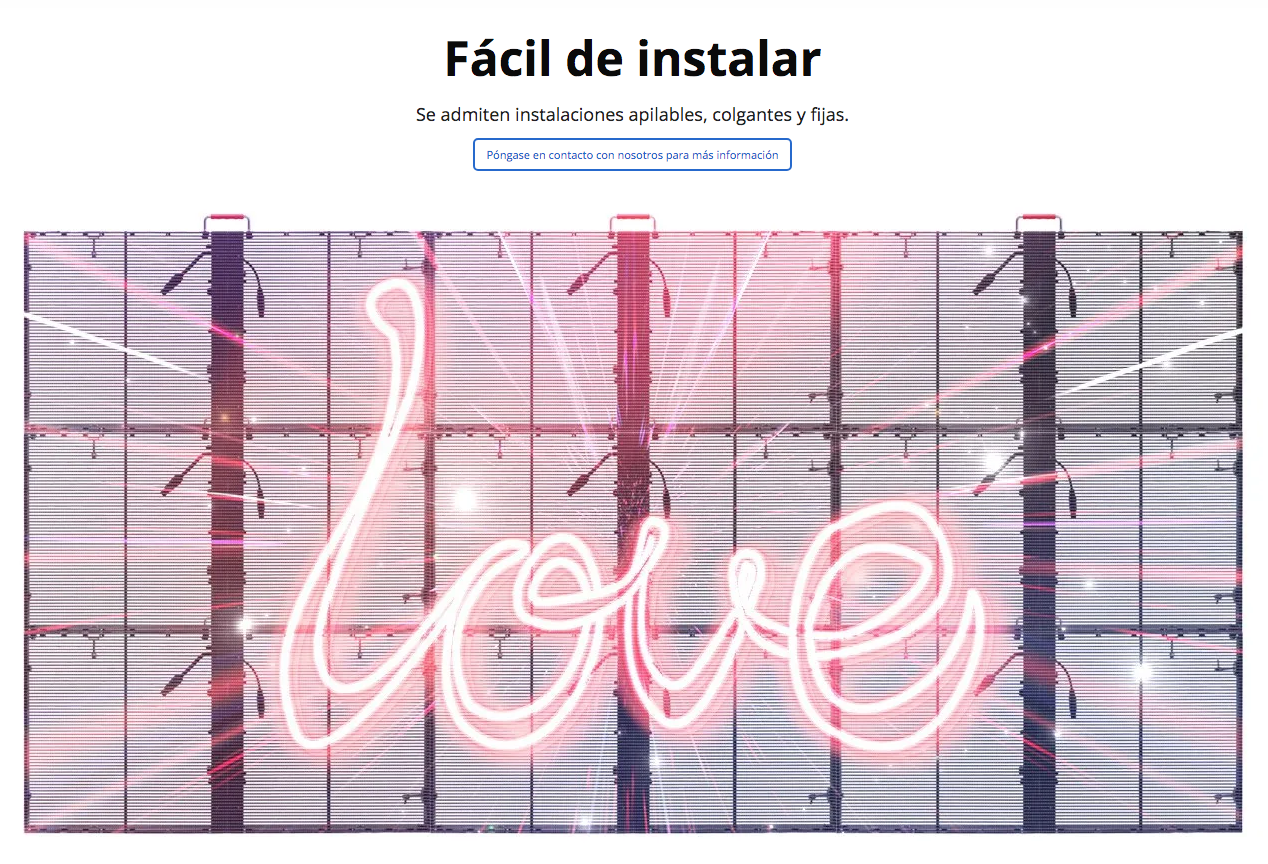 PANTALLA LED EXTERIOR TRANSPARENTE