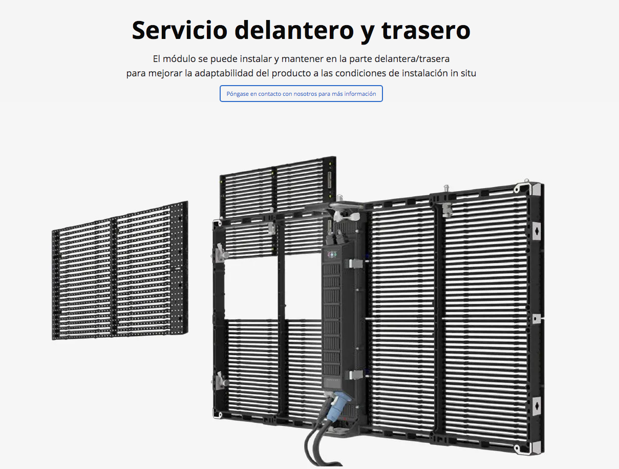 PANTALLA LED EXTERIOR TRANSPARENTE
