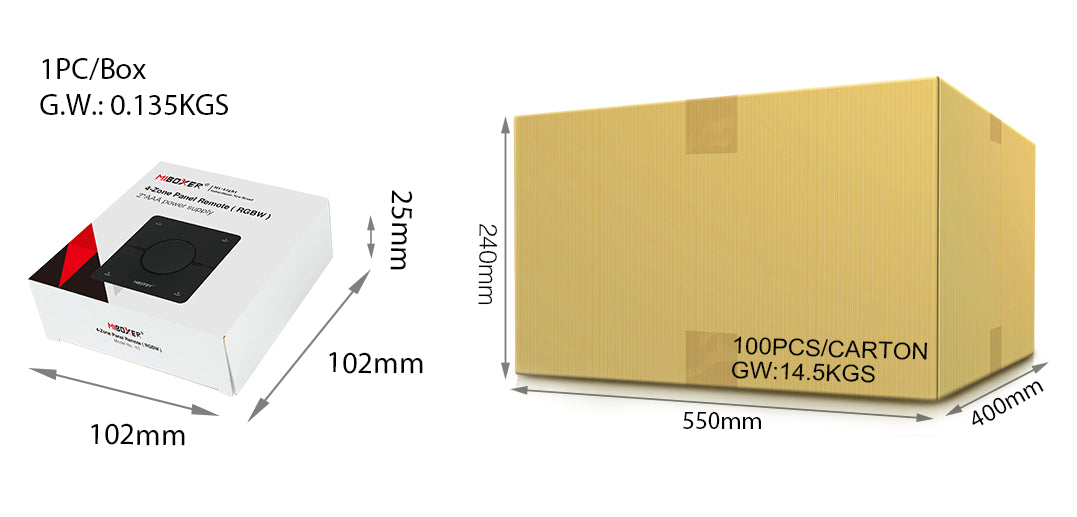 CONTROL REMOTO GIRATORIO PARED BLANCO K0 4 ESCENAS AJUSTE CCT Y BRILLO