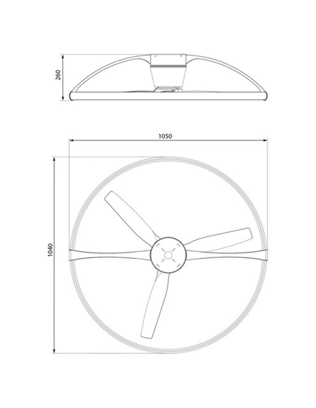 VENTILADOR PLAFÓN LED 75W NEPAL 7200LM